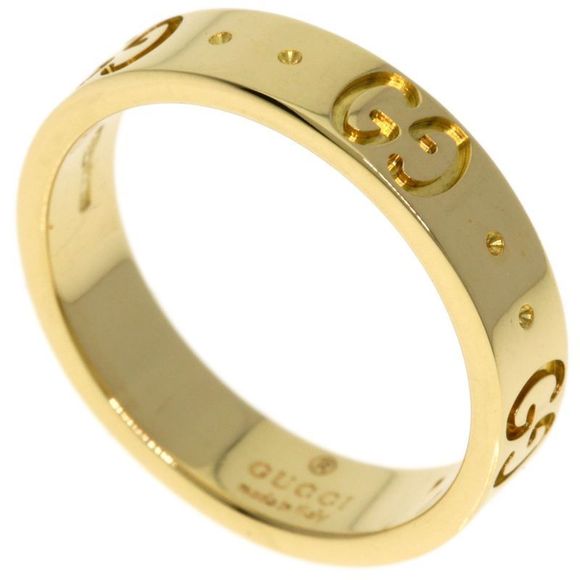 Gucci Iconic Ring #7 Ring / Ring 18K Yellow Gold Ladies - Picture 1 of 9